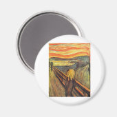 De Scream - Edvard Munch Magneet (Voorkant / Achterkant)