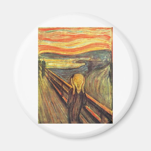 De Scream - Edvard Munch Magneet (Voorkant)