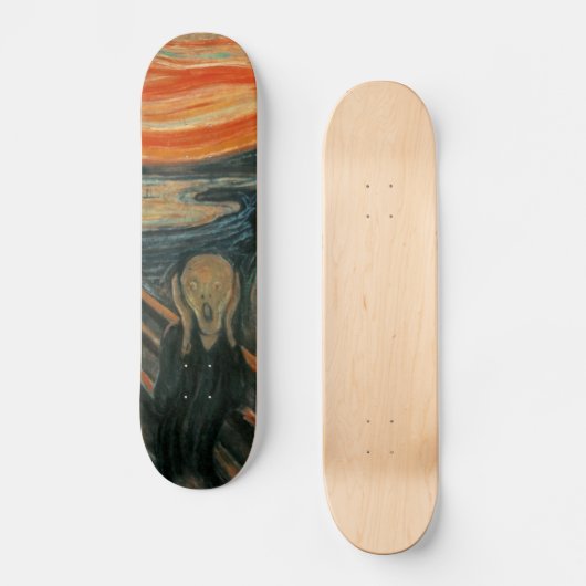 De Scream - Edvard Munch Persoonlijk Skateboard (Voorkant)