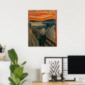 De Scream - Edvard Munch Poster (Thuiskantoor)