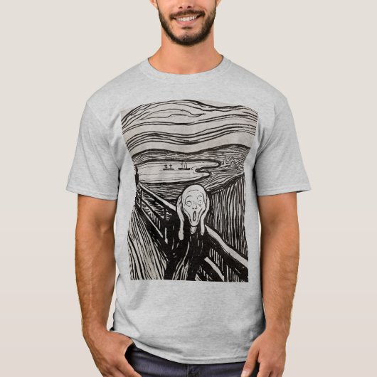 De Scream Edvard Munch T-shirt (Voorkant)