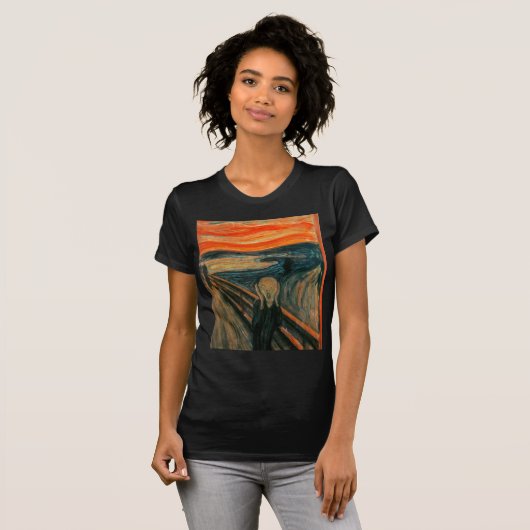 De Scream (Edvard Munch) T-shirt (Voorkant volledig)