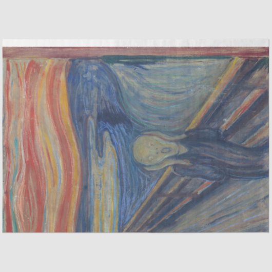 De Scream, Edvard Munch Tissuepapier (Voorkant)