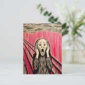 De Scream MUNCH BAUHAUS optische illusie stijl Briefkaart (Staand voorkant)