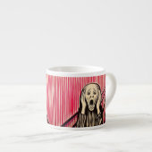 De Scream MUNCH BAUHAUS optische illusie stijl Espresso Kop (Voorkant rechts)