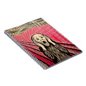 De Scream MUNCH BAUHAUS optische illusie stijl Notitieboek (Rechterzijde)