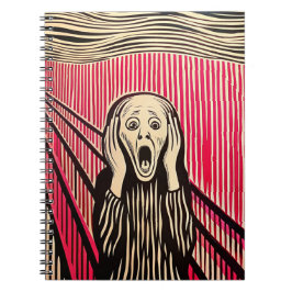 De Scream MUNCH BAUHAUS optische illusie stijl Notitieboek
