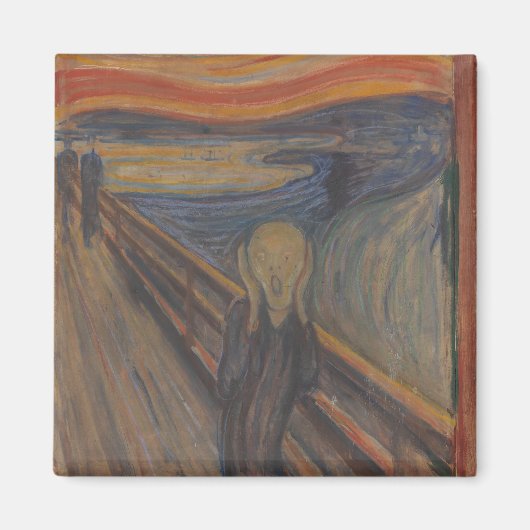De Scream of Horror van Edvard Munch 1893 Magneet (Voorkant)