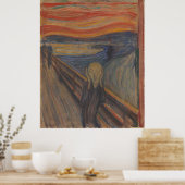 De Scream of Horror van Edvard Munch 1893 Poster (Keuken)