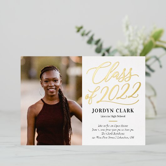 De Scripted Aankondiging van het Afstuderen van de (Staand Voorkant)