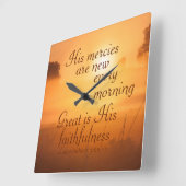 De scripts Zijn genootschappen zijn elke ochtend n Vierkante Klok (Hoek)