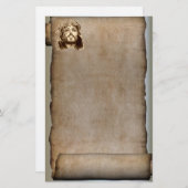 De scrol van Jezus Christus, Kroon van Thorns Briefpapier (Voorkant / Achterkant)
