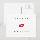 De Scuba-uitrusting van Mexico van Cenote duikt Briefkaart (Voorkant / Achterkant)