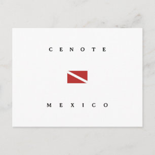 De Scuba-uitrusting van Mexico van Cenote duikt Briefkaart