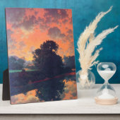 De Scutney-rivier door Maxfield Parrish Fotoplaat (Zijkant)