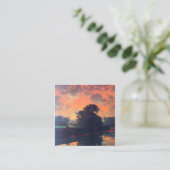 De Scutney-rivier door Maxfield Parrish Vierkante Visitekaartje (Staand voorkant)