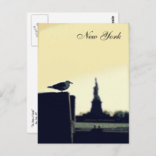 De Seagull en het Vrijheidsbeeld Briefkaart (Voorkant / Achterkant)