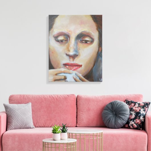 De Seamstress Canvas Afdruk (Insitu (Woonkamer))