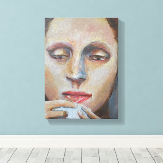 De Seamstress Canvas Afdruk (Insitu (Houten vloer))