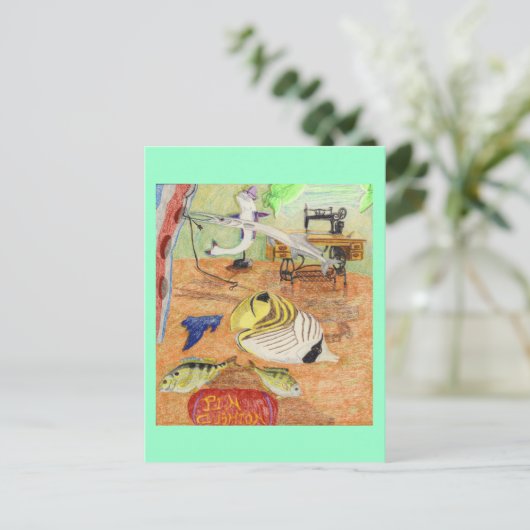 De Seamstress-winkel Briefkaart (Staand voorkant)