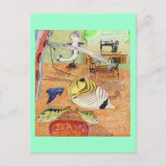 De Seamstress-winkel Briefkaart (Voorkant)