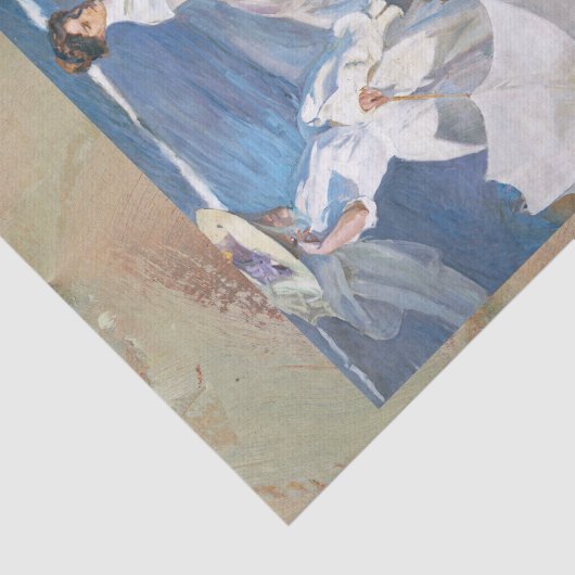 De Seashore, Joaquín Sorolla Tissuepapier (Detail)