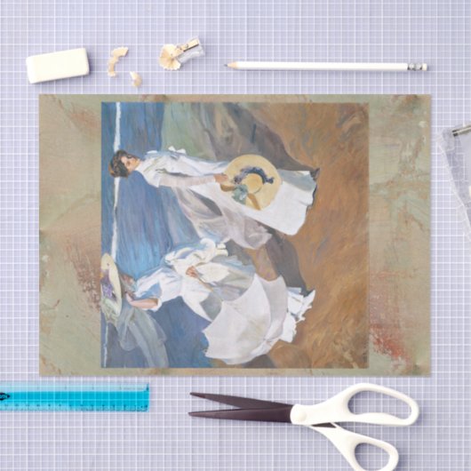 De Seashore, Joaquín Sorolla Tissuepapier (Craft)