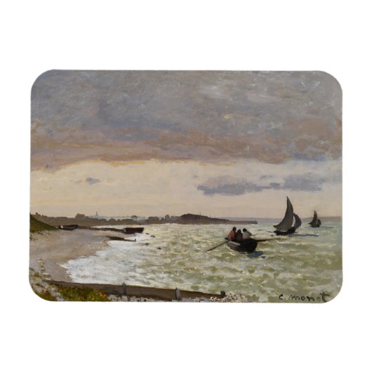 De Seashore te Sainte-Adresse, 1864 Magneet (Horizontaal)