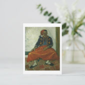 De Seated Zouave, Van Gogh Fine Art Briefkaart (Staand voorkant)