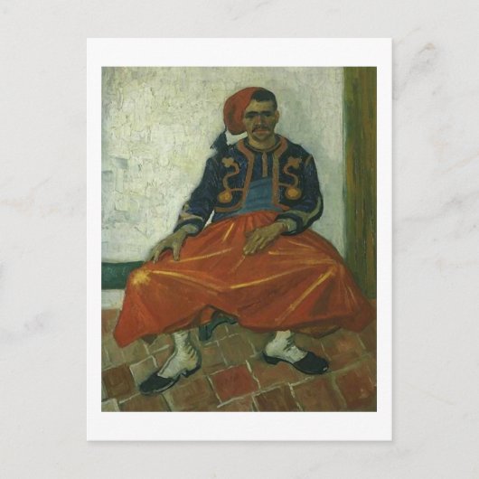 De Seated Zouave, Van Gogh Fine Art Briefkaart (Voorkant)