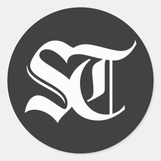 De Seattle Times ronde glanzende Sticker (Voorkant)