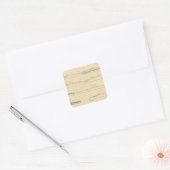 De secties van de structuur door de hoge plateaus  vierkante sticker (Envelop)