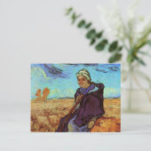 De sedes (na Millet) van Vincent van Gogh Briefkaart (Staand voorkant)