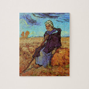 De sedes (na Millet) van Vincent van Gogh Legpuzzel