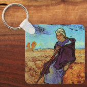 De sedes (na Millet) van Vincent van Gogh Sleutelhanger (Voorkant)