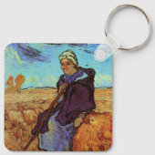 De sedes (na Millet) van Vincent van Gogh Sleutelhanger (Achterkant)