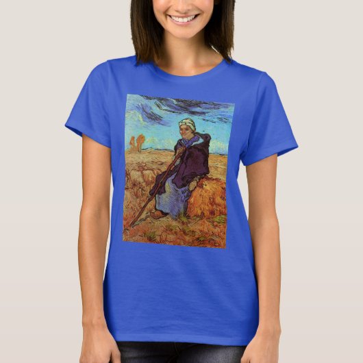 De sedes (na Millet) van Vincent van Gogh T-shirt (Voorkant)