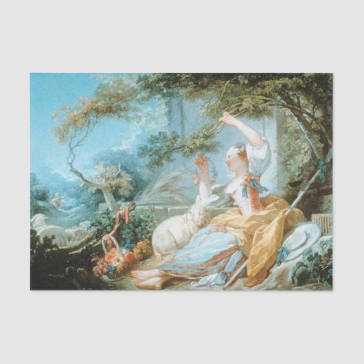 De sedes van Jean Honore Fragonard Tissuepapier (Voorkant)