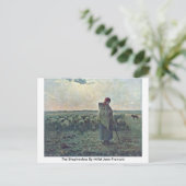 De sedes van Millet (II), Jean-Francois Briefkaart (Staand voorkant)
