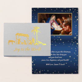 De sedes worden verergerd. Kerstluxe Real Folie Kaarten