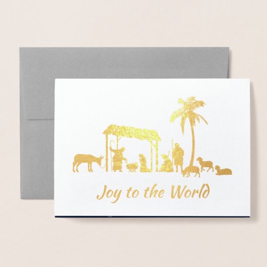 De sedes worden verergerd. Kerstluxe Real Folie Kaarten (Voorkant met envelop)