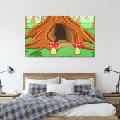 De segmentstructuur canvas afdruk (Insitu (Slaapkamer))