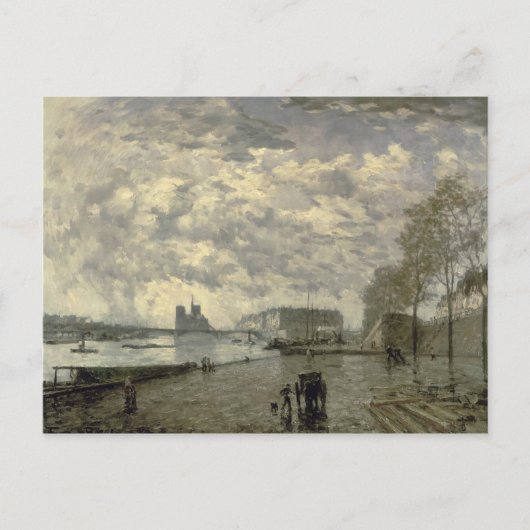 De Seine and Notre Dame Briefkaart (Voorkant)