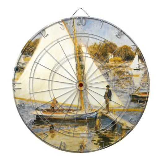 De Seine bij Argenteuil Auguste Renoir Dartbord (Voorkant)