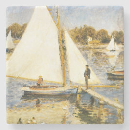 De Seine bij Argenteuil Auguste Renoir Stenen Onderzetter
