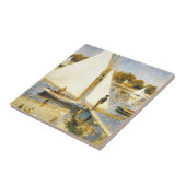 De Seine bij Argenteuil Auguste Renoir Tegeltje (Zijkant)