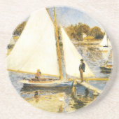 De Seine bij Argenteuil Auguste Renoir Zandsteen Onderzetter (Voorkant)