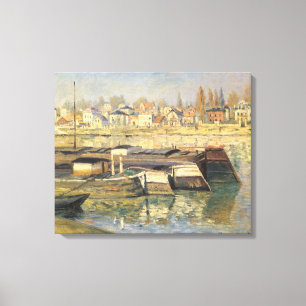 De Seine bij Asnieres door Claude Monet Canvas Afdruk