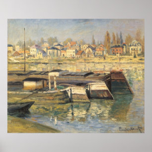 De Seine bij Asnieres door Claude Monet Poster