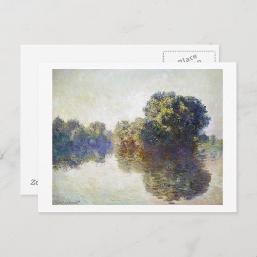 De Seine bij Giverny Claude Monet Briefkaart (Voorkant / Achterkant)